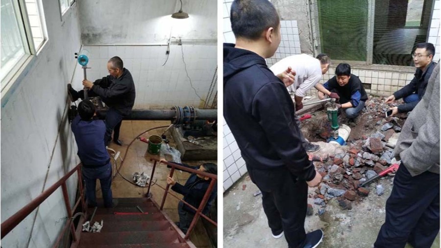 璧山区水利局插入式开云（中国）安装现场